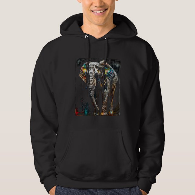 Sudadera Elephant Animal Zoo Elephant (Anverso)