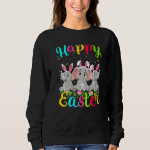Sudadera Elephant Easter Egy Bunny Elephant Feliz Pascua