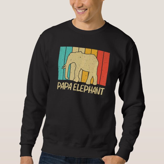 Sudadera Elephant For Men Dad Indian Elephant Mammoth Vinta (Anverso)