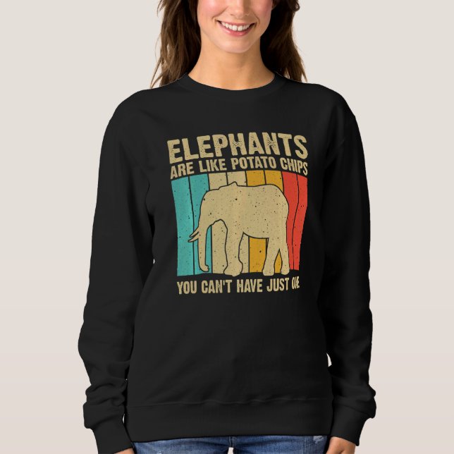 Sudadera Elephant For Men Women Indian Elephant Mammoth Vin (Anverso)