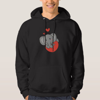Sudadera Elephant For Valentine s Day Cute Animals With Hea