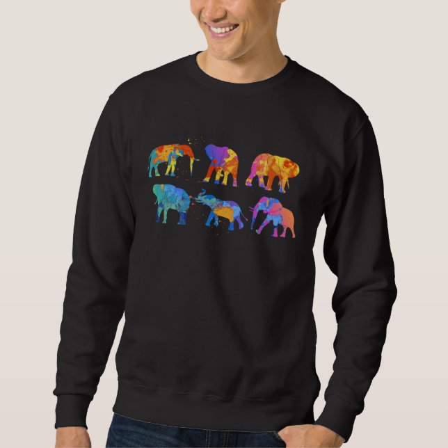Sudadera Elephant Lover Cute Wildlife animals Elephant (Anverso)