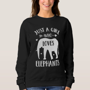 Sudadera Elephant Lover Gift Un Chica Que Ama El Elefante