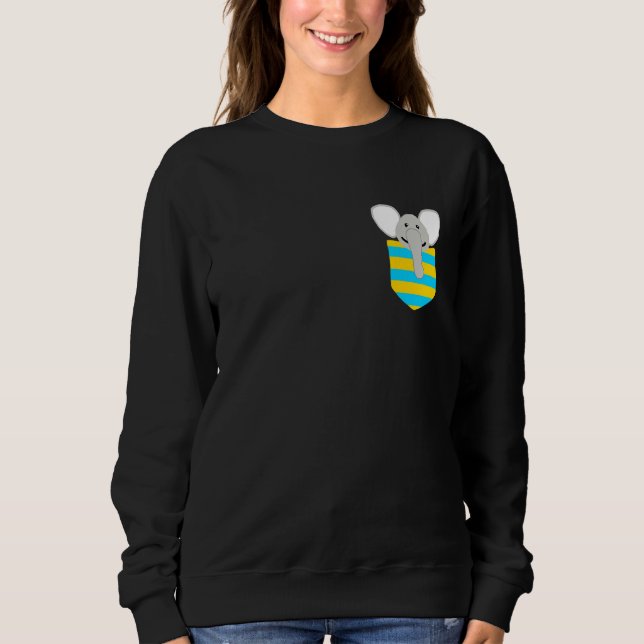 Sudadera Elephant Mammoth Friends - Hombres Mujeres Y Niños (Anverso)