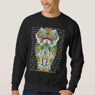 Sudadera Elephant Mandala Amor Amabilidad Metta Wish Blessi