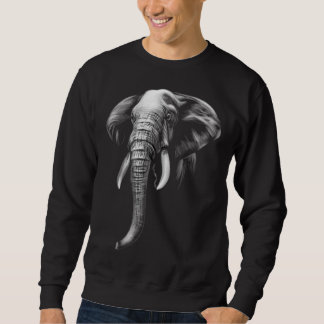 Sudadera Elephant Minimal Animal Line Realistic Modern