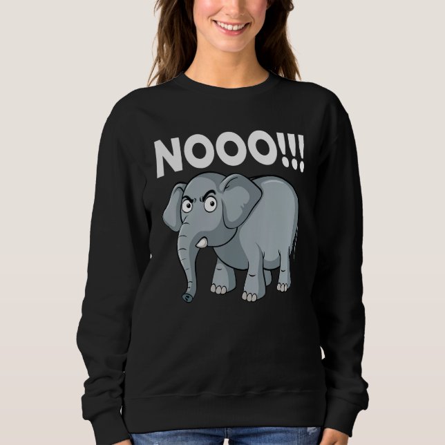 Sudadera Elephant No Say No and Save The Elephant conservat (Anverso)