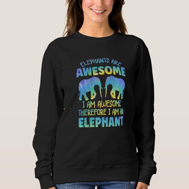 Sudadera Elephant Outfit for Elephant Lovers Apparel Women  (Anverso)