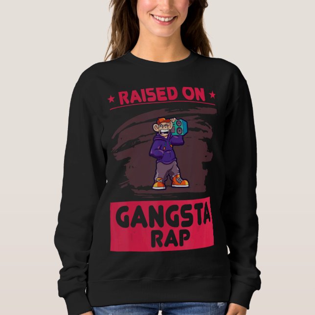 Sudadera Elevado Con Humor Rap Gangsta (Anverso)