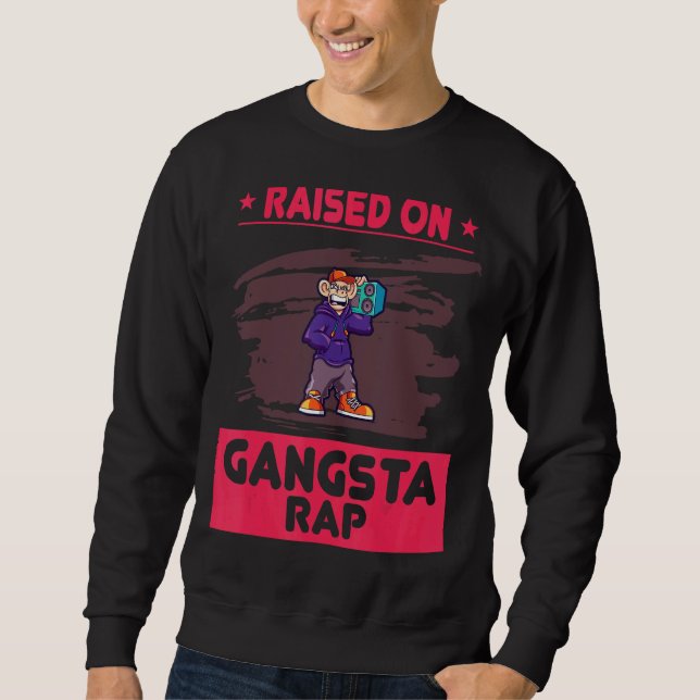 Sudadera Elevado Con Humor Rap Gangsta (Anverso)