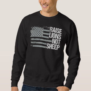 Sudadera Elevar a los leones no a los patriotas norteameric