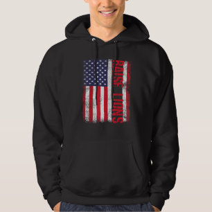 Sudadera Elevar a los leones Patriota Estadounidense León V