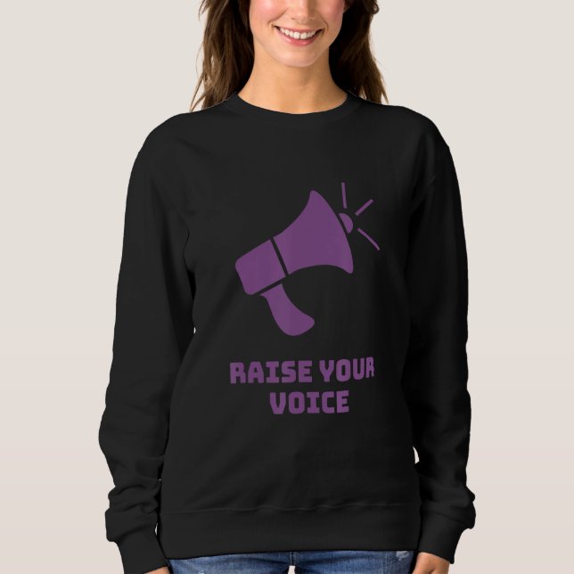 Sudadera Elevar la confianza en uno mismo de la protesta de (Anverso)