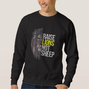 Sudadera Elevar leones, no ovejas - Patriota estadounidense