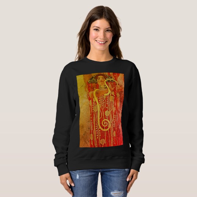 Sudadera Elevar tus sentidos con la higienia de Klimt (Anverso completo)