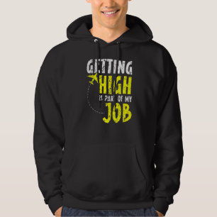 Sudadera Elevarse Es Parte De Mi Empleo Piloto De Avión Pla