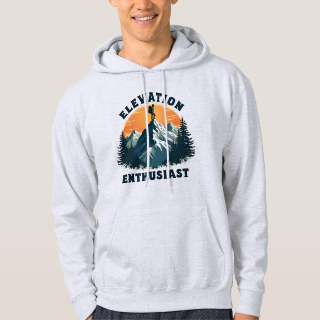Sudadera Elevation Enthusiast Mountain Hiking Climber (Anverso)