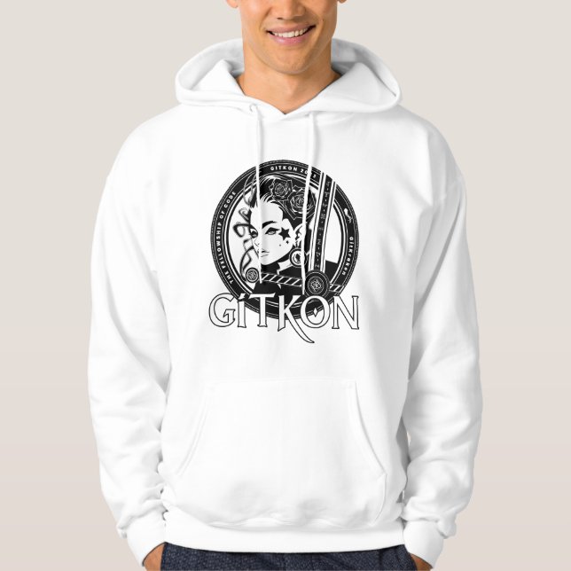 Sudadera Elf Hoodie | GitKon: La Comunidad del Código (Anverso)