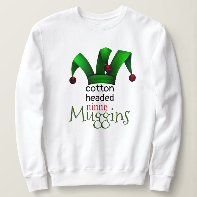Sudadera Elf Santa Helper Navidades Ninny Muggins (Anverso del diseño)