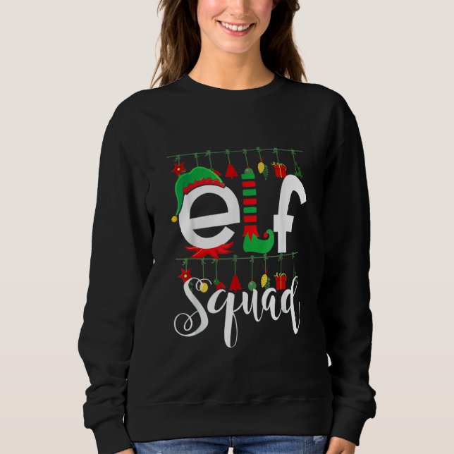 Sudadera Elf Squad Christmas Matching Family Xmas Toddler B (Anverso)