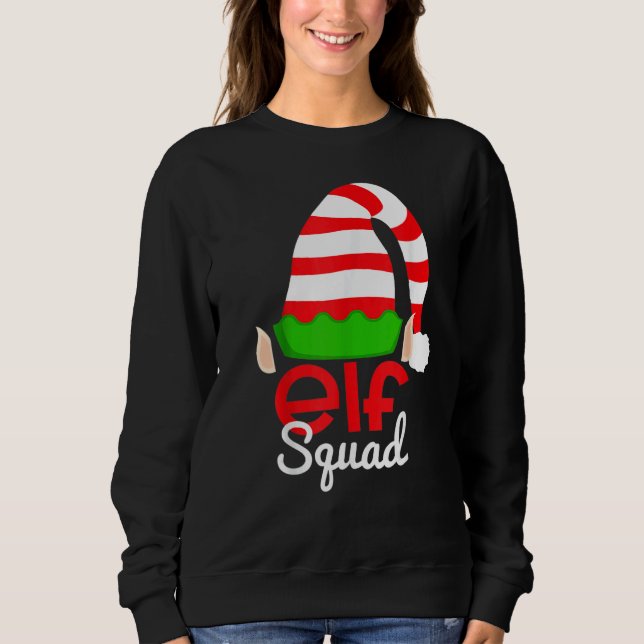 Sudadera Elf Squad Christmas Matching Family Xmas Toddler B (Anverso)
