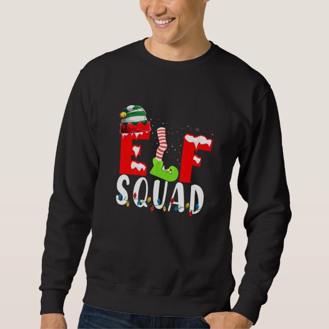 Sudadera Elf Squad Preschool Teacher Elf For Women Christma (Anverso)