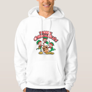 Sudadera Elfos blancos jugando con un Dreidel para Chrismuk
