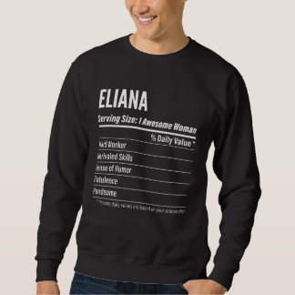 Sudadera Eliana  Nutritional Facts Serving Size Calories