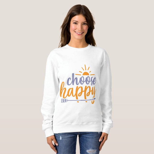 Sudadera Elige Feliz (Anverso completo)