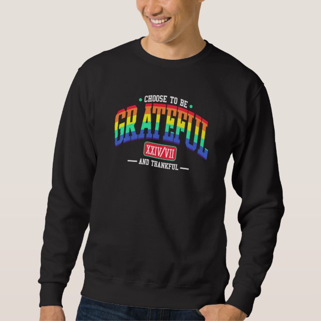 Sudadera Elige Ser Agradecido (Anverso)