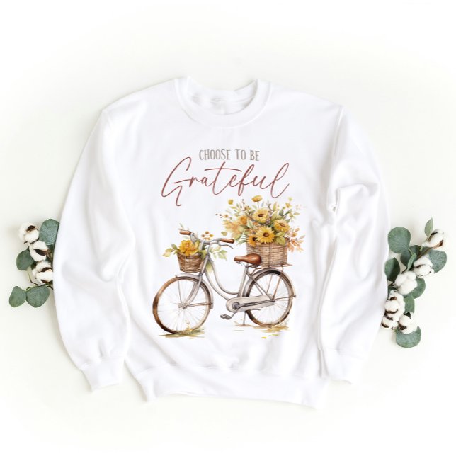 Sudadera Elige Ser Gratetente, Regalo De Doy Gracias, Vibe  (Subido por el creador)