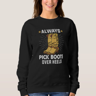 Sudadera Elige Siempre Boots Sobre Los Talones, Profesor Li