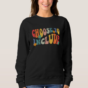 Sudadera Elija Incluir Autismo Educativo Especial