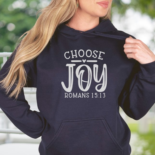 Sudadera Elija JOY Bible Verse cristiano (Choose JOY Romans 15:13 Bible Verse Christian Hoodie - )