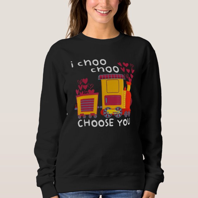 Sudadera Elijo Día de San Valentín Curte Train V (Anverso)