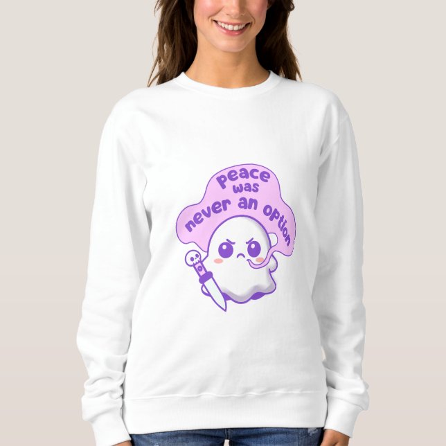 Sudadera Elijo Violencia Fantasma Funny Skull (Anverso)