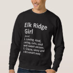Sudadera Elk Ridge Chica Ut Utah Funny City Home Roots<br><div class="desc">Elk Ridge Chica Ut Utah Funny City Home Roots.</div>