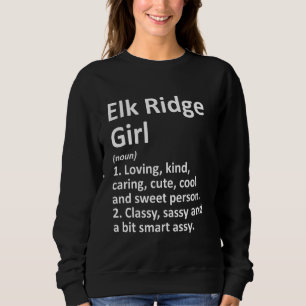 Sudadera Elk Ridge Chica Ut Utah Funny City Home Roots