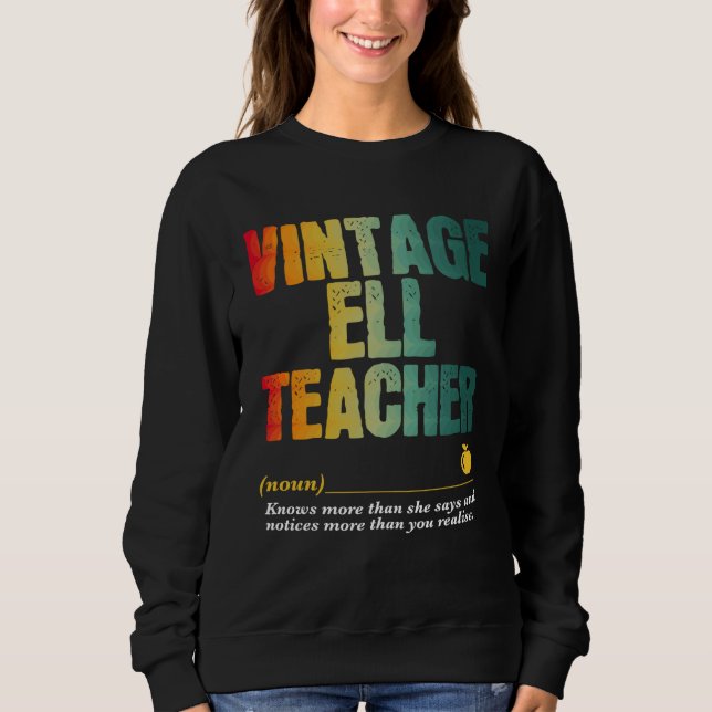 Sudadera ELL Teacher Appreciation Week Back to School  2 (Anverso)