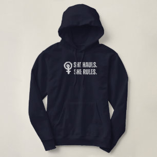 Sudadera Ella Arrastra, Ella Gobierna la Pesca