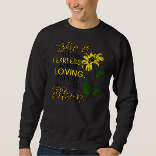 Sudadera Ella Es Fuertemente Fearless Cálida Queriendo Día
