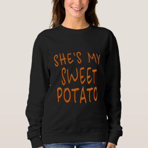 Sudadera Ella es mi batata dulce y yo soy la pareja del día