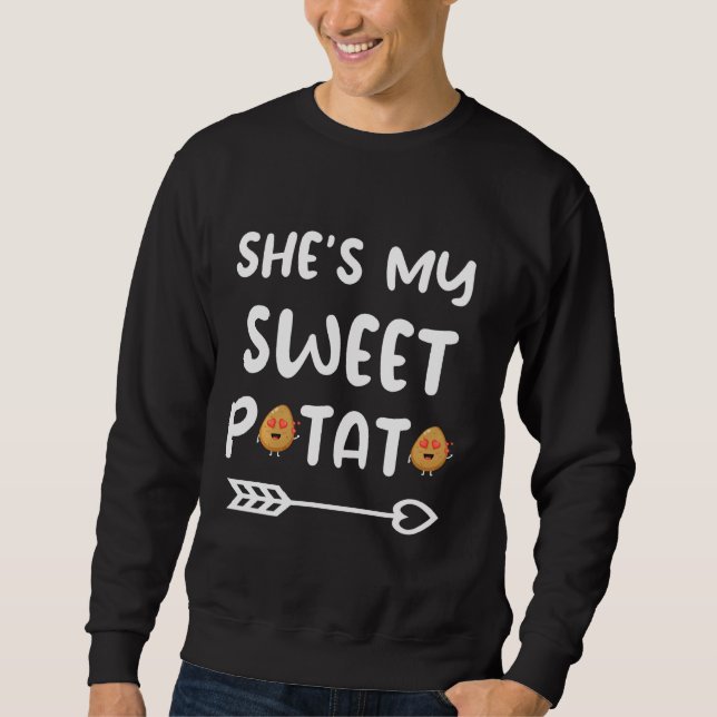 Sudadera Ella Es Mi Dulce Papa I Yam Acción De Gracias (Anverso)