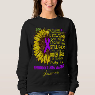 Sudadera Ella Es Una Guerrera De Fibromialgia, Ella Es Yo