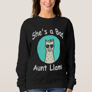 Sudadera Ella es una mala tía llamada familia cumpleaños Al