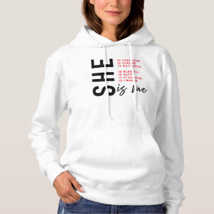 Sudadera Ella Es Yo – Tipografía de Afirmación Empoderante