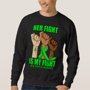 Sudadera Ella Lucha Es Mi Lucha Concienciación Médula Ósea