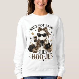 Sudadera Ella No Es Básica, Ella Es Boo-Jee Camiseta De Hal