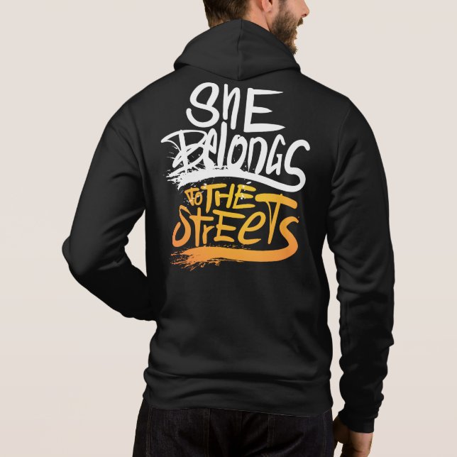 Sudadera ella pertenece a las calles, Only One Place (Reverso)
