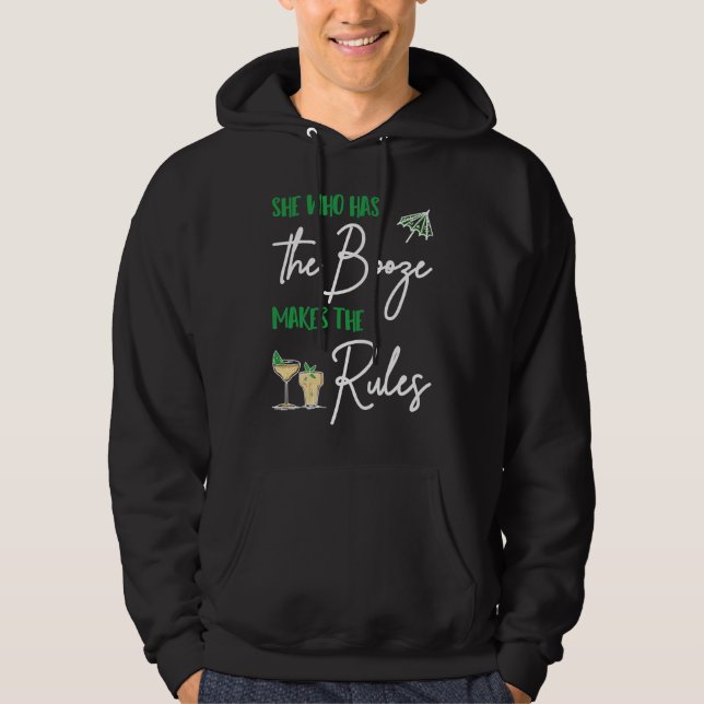 Sudadera Ella Que Tiene La Bebida Hace Las Reglas  Barman B (Anverso)